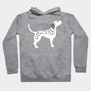 Dalmatian Dog Illustration Hoodie